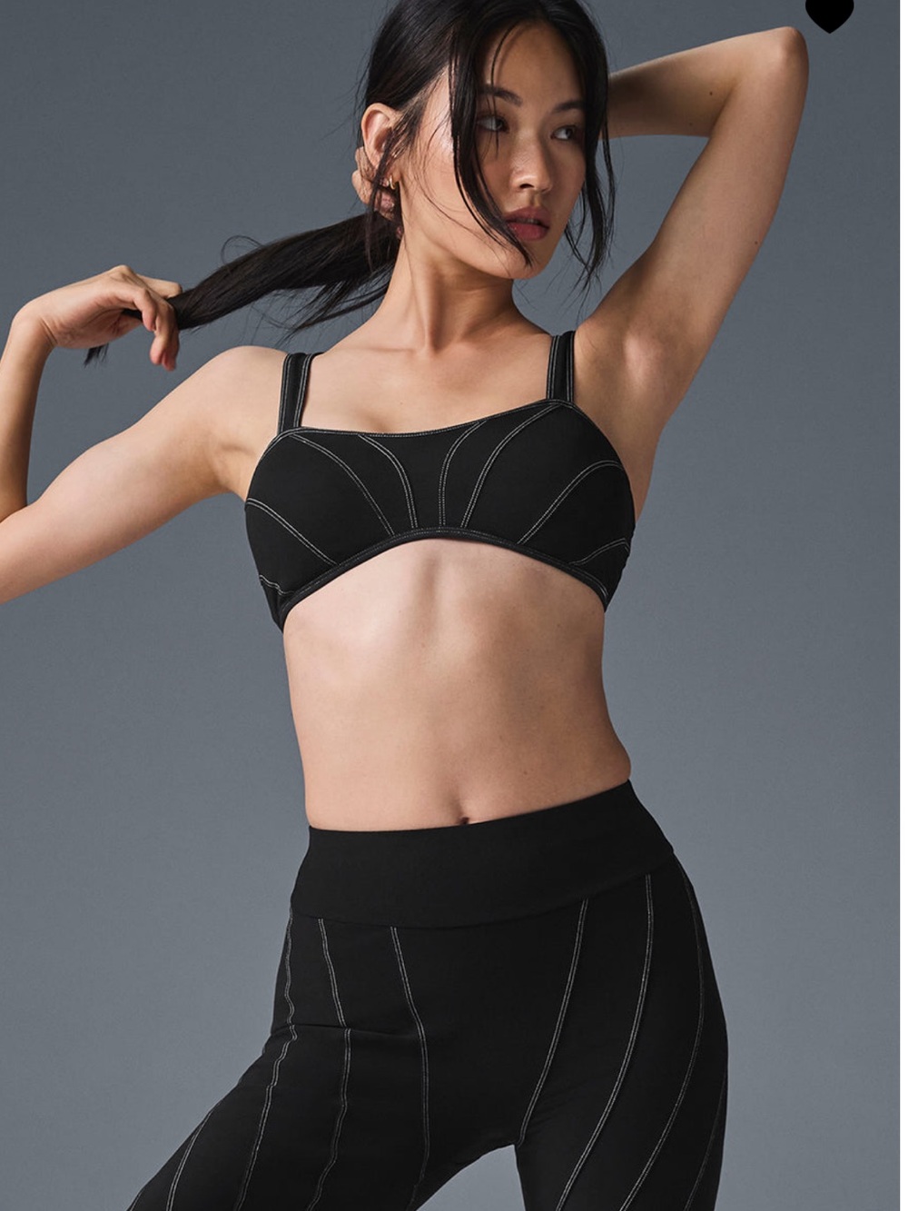 Alo yoga Alosoft Sunray Bra - Black/White